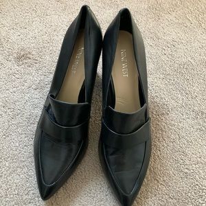 Nine West dress shoes with 3” thick heels!